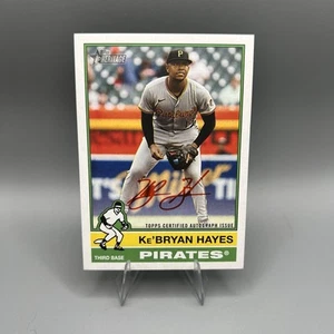 2025 Topps Heritage Ke’Bryan Hayes Red Ink Auto 74/76 Real One ROA-KH SSSP - Picture 1 of 3