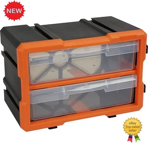 2 Schubladen Stapelbar Organizer 11 5/8 Zoll Breite x 7 11/16 Zoll Tiefe x 6 5/16 Zoll ↑ - Bild 1 von 7