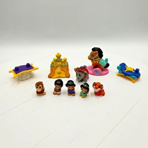 Squinkies Disney Aladdin Lot Jasmin Rajah Tiger Abu Affe fliegender Teppich Pferd - Bild 1 von 2