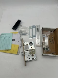Baldwin Mortise Lock Body 6375.264. Left Hand Lever Strength Polished Brass - Picture 1 of 10