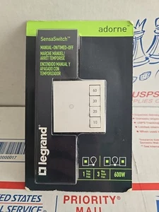 Legrand Adorne SensaSwitch 15 Amp Single-Pole/3-Way Auto-on/off White NEW - Picture 1 of 15
