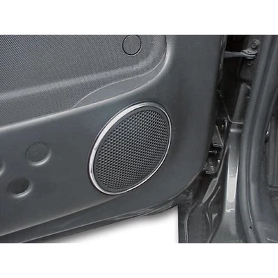 Molduras de alto-falante frontal de vinil cromado 2 peças moldura para 2001-2005 Chrysler PT Cruiser - Imagem 1 de 4
