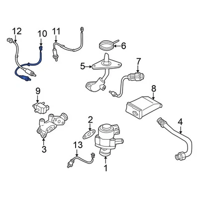 For Nissan Altima 2002-2004 Nissan 226918J101 Front Oxygen Sensor - Imagem 1 de 4