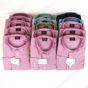 UNTUCKit Men's Casual Button-Down Shirts in Pink, Blue, & Brown Lot of 15 - Picture 1 of 15
