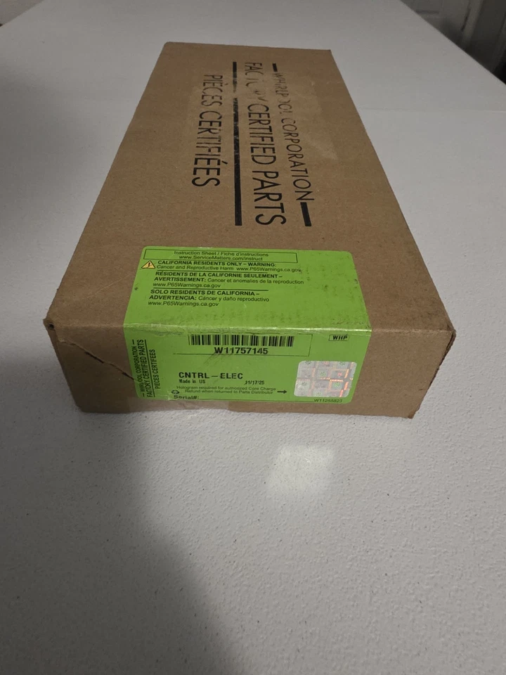 Подлинная плата управления WHIRLPOOL RANGE W11757145 OEM - Изображение 1 из 1