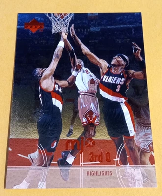 1998 Upper Deck MJx #113 Michael Jordan 3rd Quarter Highlights - NM-MT - Image 1 of 2