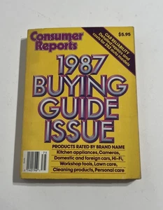 Consumer Reports 1987 Buying Guide Issue - Paperback By Consumer Reports - Foto 1 di 12