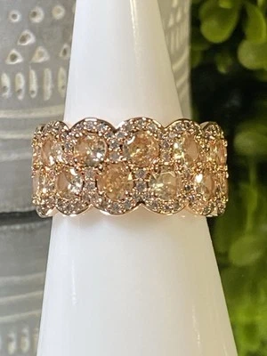 "Кольцо для вечеринки с бомбой 💍 Размер 8 RB11119 ""Pretty Perspective"" 🧡 Оригинальная коллекция" - Изображение 1 из 4