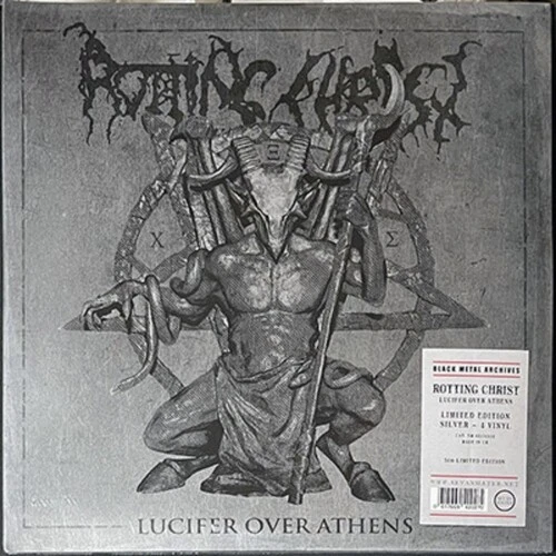 Rotting Christ - Lucifer Over Athens [New Vinyl LP] Oversize Item Spilt, Silver, - Image 1 of 1