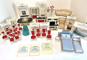 Vintage Petite Princess Dollhouse Furniture 1960s JAPAN LOT Hollywood Regency LT - Picture 1 of 16