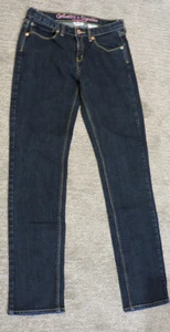 Authentics Signature Girls SZ 16 adjust. waist blue cotton/spandex jeans W28/L30 - Picture 1 of 5