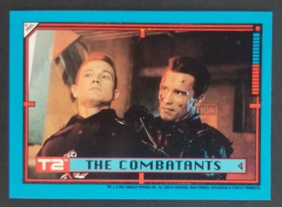 T2 Terminator 1991 The Combatants Topps Sticker Card #22 (NM) - Image 1 of 2