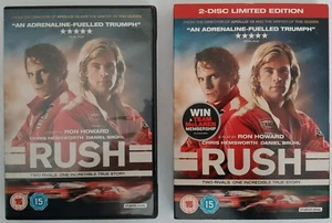 DVD 2013 Film Rush 2 Disc Edition with Slipcover Chris Hemsworth & Daniel Bruhl - Picture 1 of 2