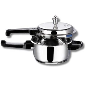Vinod 18/8 Stainless Steel Pressure Cooker Outer Lid 5 Ltrs Induction & Gas Base - Picture 1 of 7
