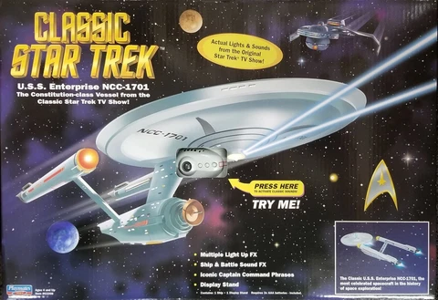 2022 CLASSIC STAR TREK U.S.S. Enterprise NCC-1701 ELECTRONIC NEW! PLAYMATES TOYS Cover