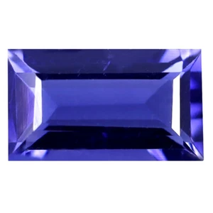 0,56k schillernder Achteckschnitt (7x4mm) (unbeheizt) lebendig blau Iolith Edelstein - Bild 1 von 2