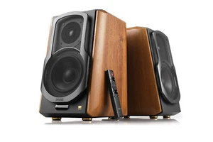 Edifier S1000MKII 2.0 Active Lifestyle Bookshelf Bluetooth Studio Speakers Brown - Picture 1 of 2