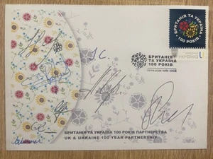 FDC "UK and Ukraine. 100 years of partnership" 8 Sings Ukrposhta Ukraine 2025 - Picture 1 of 9