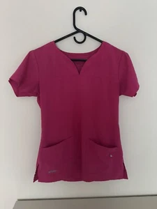 Womens Scrub Top Small Grey's Anatomy Short Sleeve - Picture 1 of 4