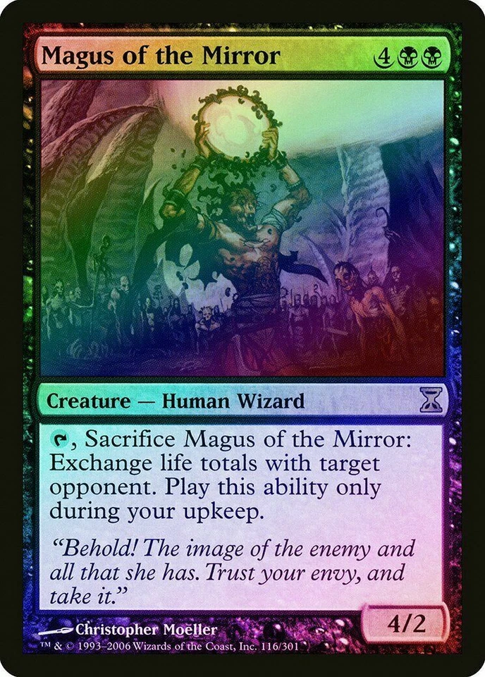 Magus of the Mirror FOIL Time Spiral NM Black Rare MAGIC MTG - Image 1 of 1