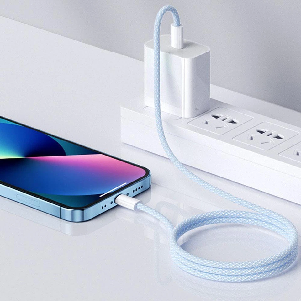 USB-C to USB-C Cable Male Type-C Cable Cord 66W Fast Charger Charging Data Sync - Image 1 of 4