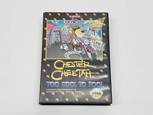 Chester Cheetah Too Cool to Fool Sega Genesis Box and Cover Insert Only * - Picture 1 of 23