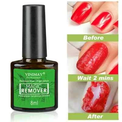VINIIMAY 8ML Gel Polishing Agent Nail Polish Burst Magic Gel Nail Polish Makeup Remover