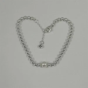 Pulsera Pandora de perlas y cuentas cultivadas de agua dulce tratadas - Imagen 1 de 4