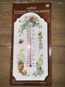 Figi Graphics Garden Tools Ceramic Thermometer - Picture 1 of 6