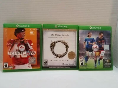  LOTE de 3 - Juego The Gler Scrolls, Madden 20 y FIFA16 para XBOX ONE Foto 1 de 4