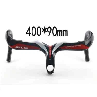 Carbon Road Bike Integrated Handlebar Internal Wiring 400/420/440 31.8mmDrop Bar - Image 1 of 4