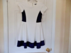MY MICHELLE MÄDCHEN WUNDERSCHÖNES WEISSES MARINEBLAUES KLEID GRÖSSE 14 NEU MIT ETIKETT - Bild 1 von 10
