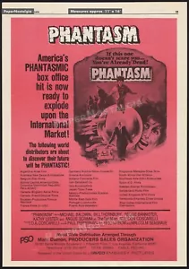 PHANTASM - Original 1979 Trade AD promo / poster _ Don Coscarelli _ Angus Scrimm - Picture 1 of 1