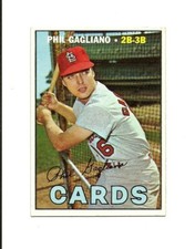 1967 TOPPS #304 Phil Gagliano: St Louis Cardinals: 2nd Base: Baseball Card: MLB