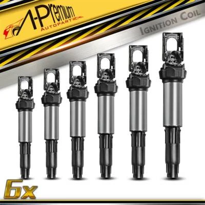 6x Ignition Coils for BMW E46 320i 325i 330i M3 E39 525i 530i E60 E83 X3 E53 X5 - image 1 of 4