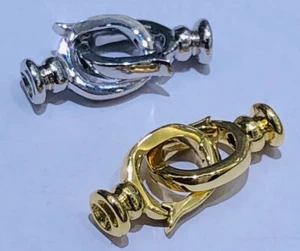 Pure AU585 14K Solid Gold Clasp For Bracelet Necklace Jewelry DIY Findings 3Size - Picture 1 of 7