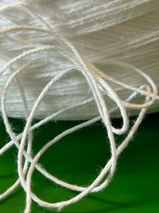 Beautiful Cone Spool #2 Peruvian Tanguis Cotton Yarn 2lb 0oz 920gr 2266 White - Picture 1 of 8
