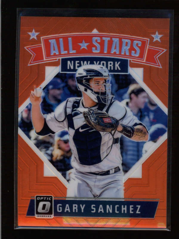 GARY SANCHEZ 2018 DONRUSS OPTIC #167 ALL-STARS ORANGE PRIZM #066/199 AN3381 - Image 1 of 1