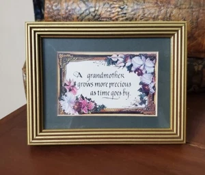 Vintage Schreiner gerahmter Druck - Großmutter wächst kostbarer - Bild 1 von 6