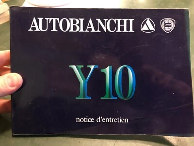 Libretto uso e manutenzione Autobianchi Y10 2ªed. III/1987 francese auto epoca - Immagine 1 di 4