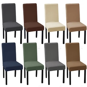 Chair Covers Slipcovers Stretch Removable Washable Short Dining Chair Protector - Picture 1 of 57