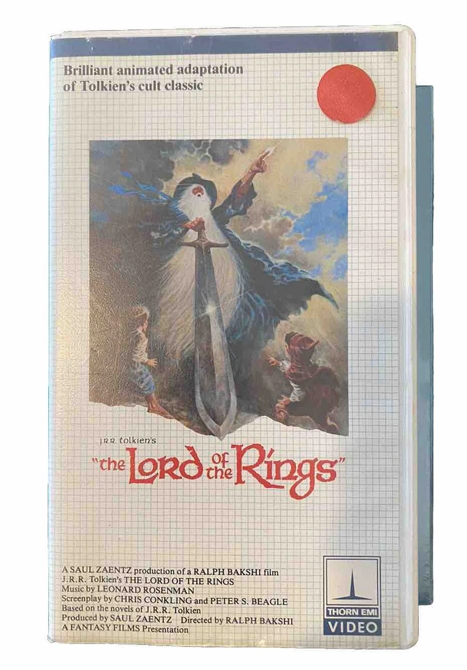 J.R.R. The Lord of the Rings VHS 1978 Animated  - Image 1 of 1