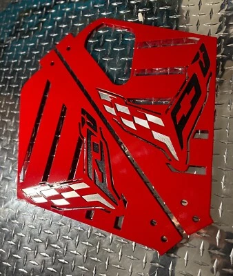 2020/2024 CORVETTE C8 ENGINE 70TH Anniversary Edition Torch Red  SIDE PANELS - Image 1 of 2