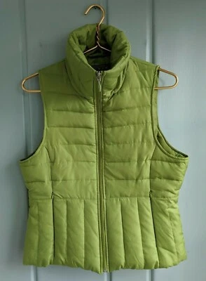 Kenneth Cole Womens Medium Vest Down Quilted Puffer Zip Pockets Green M 8 10 - Image 1 of 4