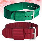  2 Pcs Nylon Wristbands Watch Replacement Strap Woven Pattern