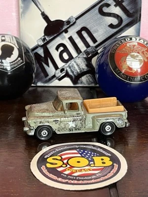 Matchbox 1957 GMC Stepside Pickup Truck Green Diecast USED NM Condition - Image 1 of 4