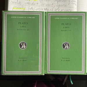 Plato’s Laws, Loeb Classical Library Volumes 1 & 2, 1999-2001 Publishing Date - Picture 1 of 24