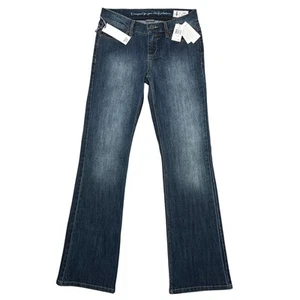 Y2K Style Low-Rise Bootcut Jeans Sz 4/27 x 33 Dark Wash Stretch I-Jeans Buffalo - Picture 1 of 12