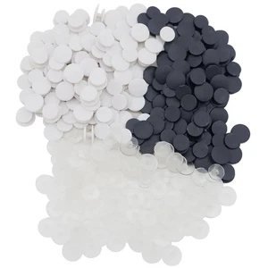 600 PCS Buckle Plastic Buttons, 3 Colors Round Shoe Charm Backs, DIY Wristband - Picture 1 of 6
