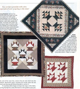 GREEN BASKETS MINI QUILT PATTERN - Picture 1 of 1